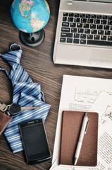 Office desk  in still life concept