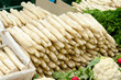 Thick fresh Asparagus at market
