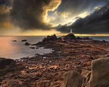 La Corbiere Lighthouse On Jersey, England, UK