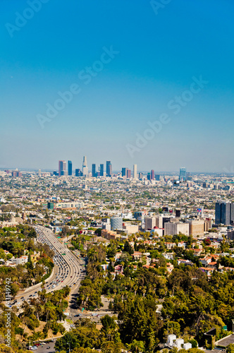 Naklejka samoprzylepna Wieżowce w Los Angeles