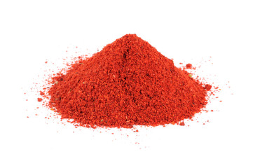 Canvas Print - Pile of Ground Paprika Isolated on White Background