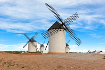 Canvas Print - Old Spanish windmills