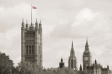Fototapeta Big Ben - London skyline, Westminster Palace, Big Ben and Victoria Tower