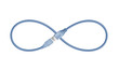 usb cable in the form of an infinity sign