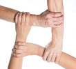 © Vladyslav Bashutskyy - Ring of hands teamwork