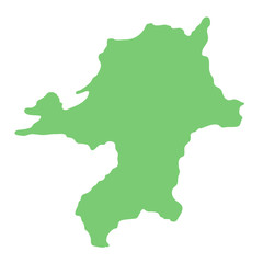  福岡県の地図