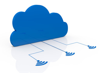 Sticker - concept of cloud computing