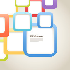 Poster - Abstract Background of color boxes with blank area for any conte