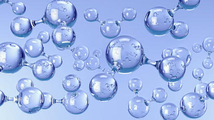 molecules of water