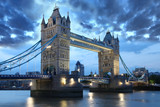 Fototapeta Mosty linowy / wiszący - Famous Tower Bridge in London, UK