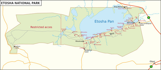  Namibia, Etosha National Park