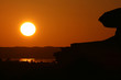 Zachód słońca Oaza Siwa w Egipcie