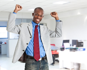 Portrait of an happy businessman