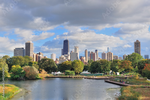 Fotoboard na płycie Panoramę Chicago
