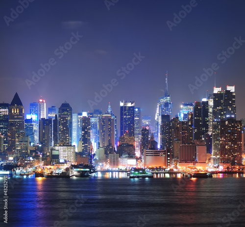 Plakat na papierze fotorealistycznym Manhattan nowego jorku