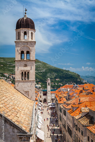 Plakat na papierze fotorealistycznym Stradun, dubrownik, chorwacja