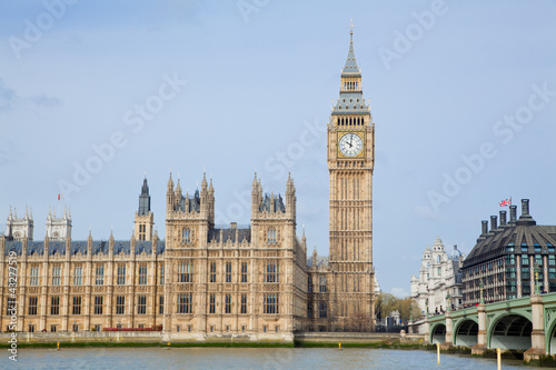 Plakat na papierze fotorealistycznym Big Ben Londyn