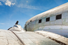 Remains Of An Abandoned Dakota DC3 Aircraft From World War II On