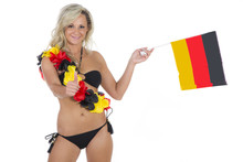 Fan Für Deutschland Zeigt Ist Optimistisch