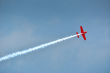 Stunt Plane Trailing Smoke