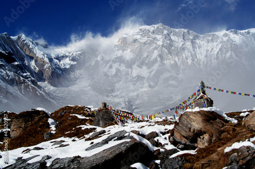 Board z aluminiowym obramowaniem Annapurna basecamp w Nepalu