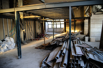 Interior construction site