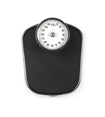 retro weight scale isolated on white background