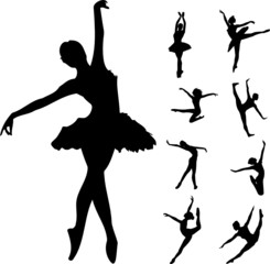 Plakat nowoczesny kobieta tancerz