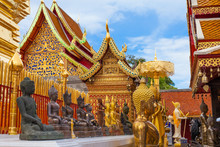 Beautiful Temple Doi Suthep In Chiang Mai. Thailand.