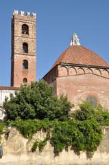 Wall Mural - The old city center of Lucca Toscana