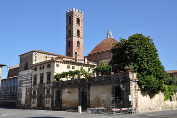 Wall Mural - The old city center of Lucca Toscana