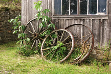 Old Carriage Wheels