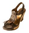 © lalouetto - Wedge fringed leather sandal