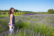 © Mat Hayward - Beautiful Woman in a field of purple lavender