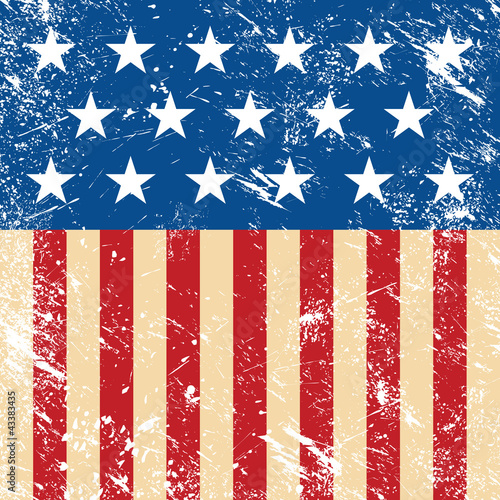 Board z aluminiowym obramowaniem Usa retro flaga