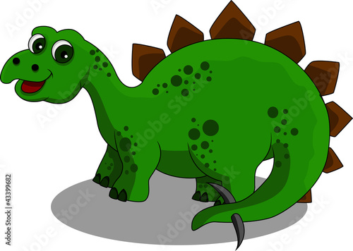 Naklejka dekoracyjna funny cartoon dinosaur