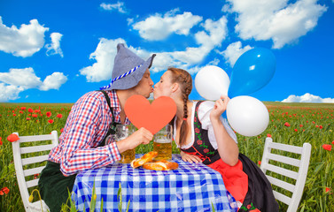 Wall Mural - oktoberfest herz