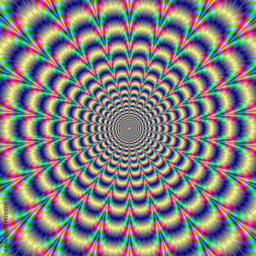 Board z aluminiowym obramowaniem Impuls psychedeliczny