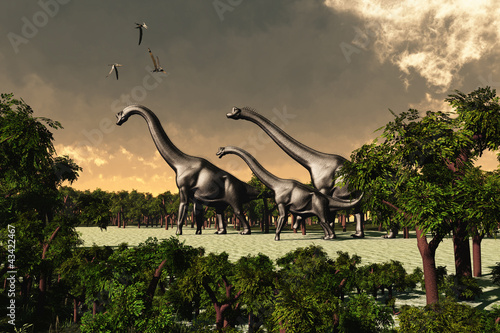 Fototapeta dla dzieci Brachiosaurus 02