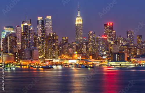 Nowoczesny obraz na płótnie Manhattan at night