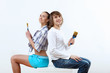 © Sergey Nivens - Couple with paint brushes