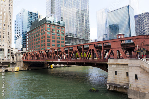 Fotoboard na płycie Most w chicago