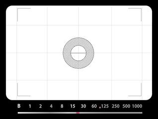 Canvas Print - Classic SLR viewfinder, with free space for your pics, vector