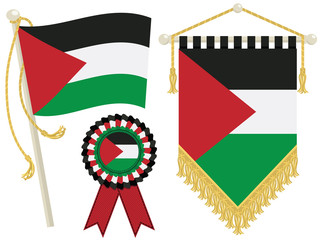 Sticker - palestine flags