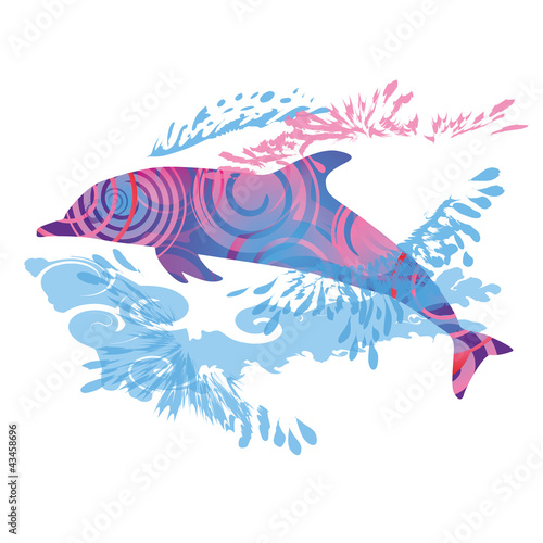 Board z aluminiowym obramowaniem Niejasny delfin