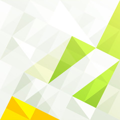 Aufkleber - Green gamut geometric abstract background. Vector, EPS10