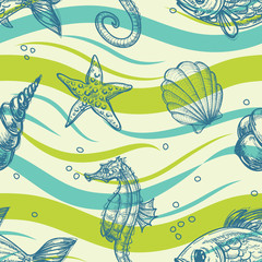 Poster - Sea vector pattern