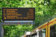 Elektronische Anzeigetafel für Straßenbahn
