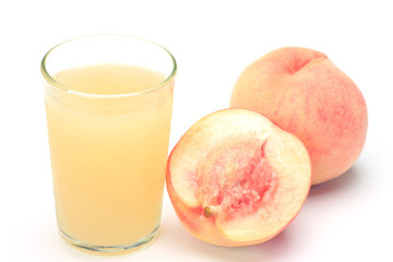 Poster - peach juice and peach