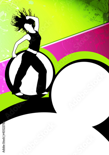Board z aluminiowym obramowaniem Fitness zumba